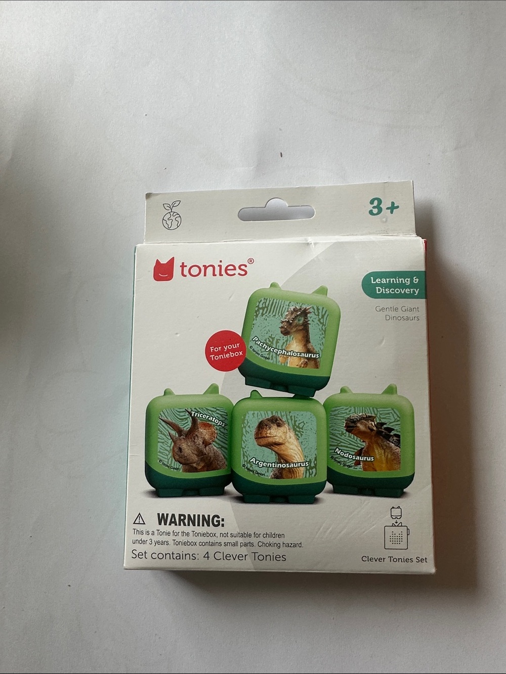Tonies Learning & Discovery Gentle Giant Dinosaurs - Green Clever Tonies Set